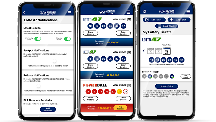 Michigan Lottery App Screenshots